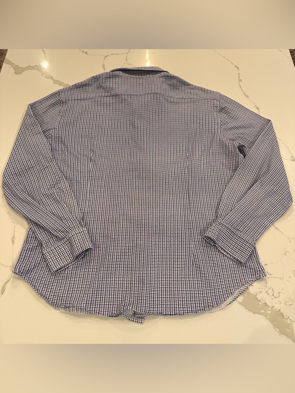 Black Saks Fifth Avenue Purple Plaid Knit Button Down Shirt Men XL Stretch Soft - Picture 2 of 11